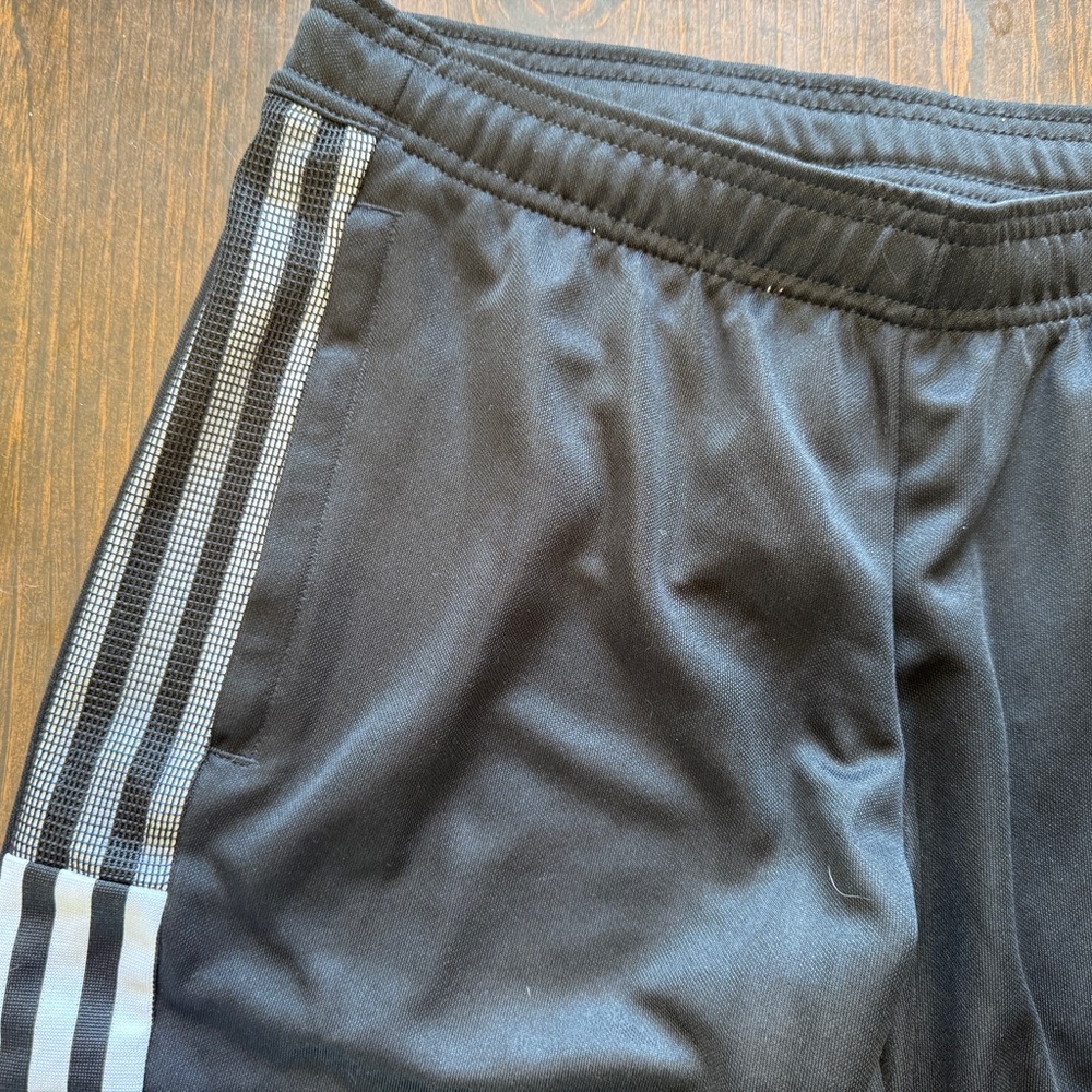 Adidas Black and White Sweatpants with Signature Stripes - Picture 3 of 8